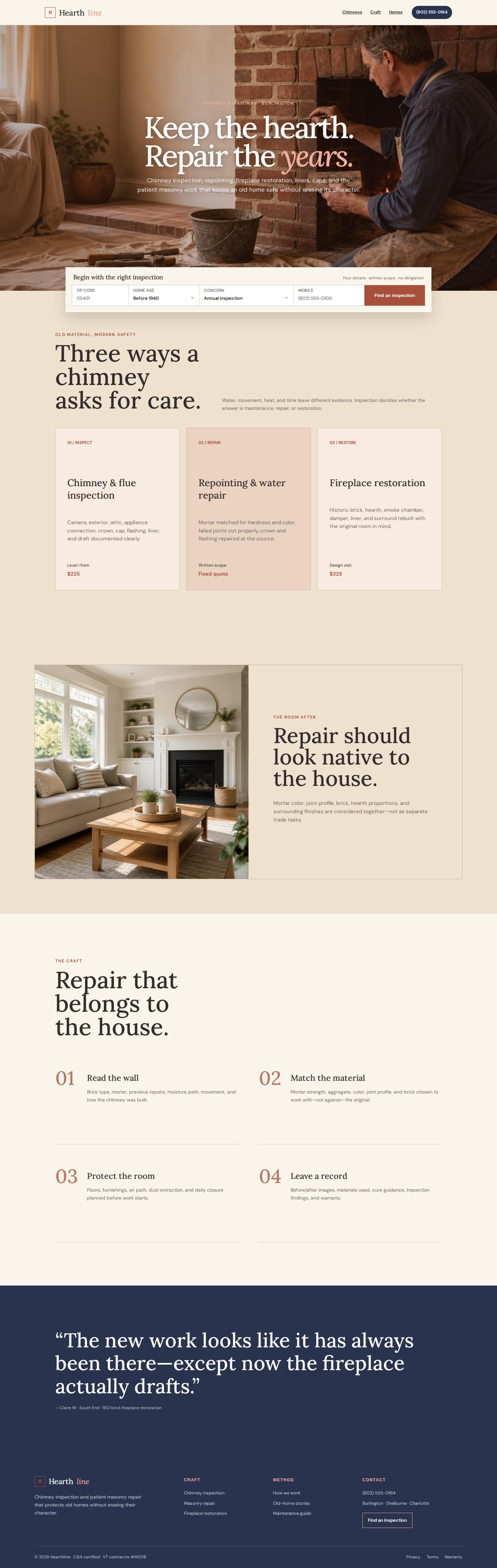 Hearthline Chimney & Masonry